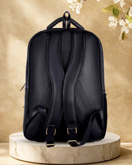 Arviano : Genuine Leather Backpack Black