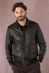 Men's Genuine Brown Leather Jacket MLJ 29