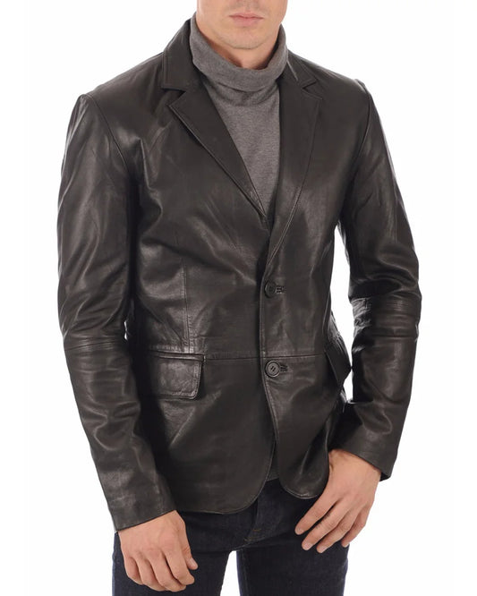 Men’s Genuine Leather Blazer MB 01