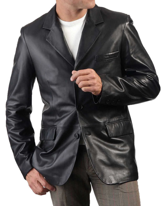 Men’s Genuine Leather Blazer MB 03