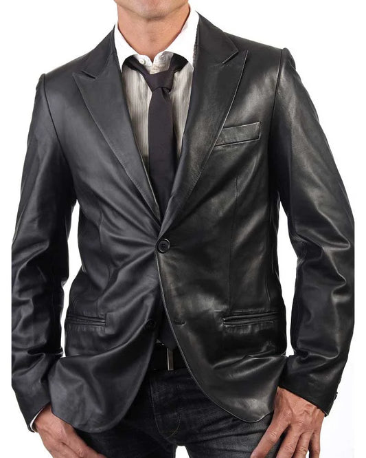Men’s Genuine Leather Blazer MB 04