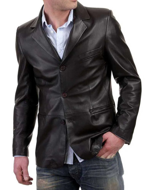 Men’s Genuine Leather Blazer MB 05