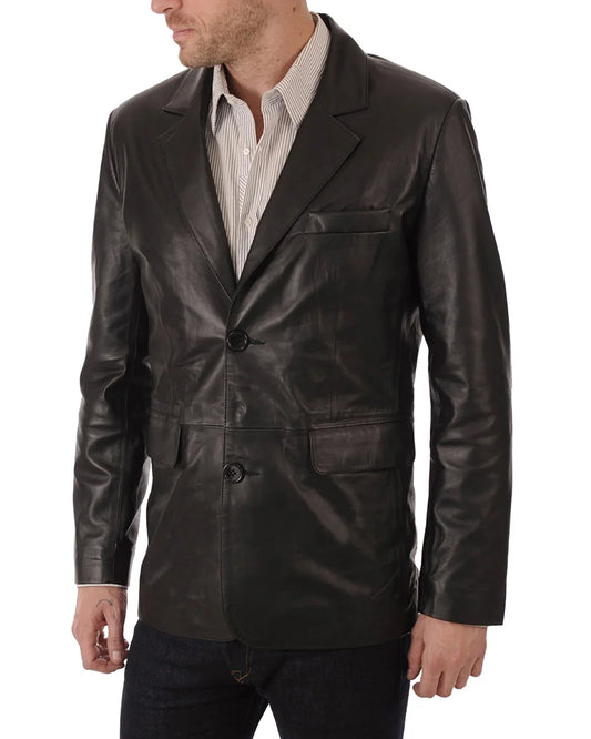 Men’s Genuine Leather Blazer MB 06