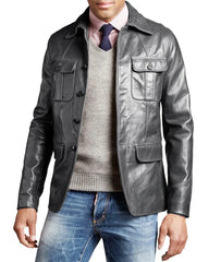Men’s Genuine Leather Blazer MB 08