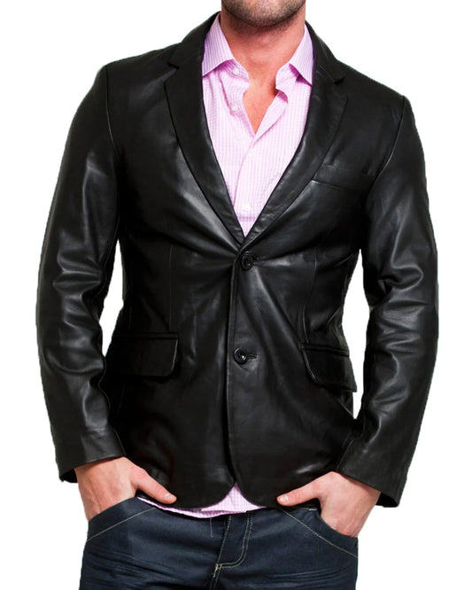 Men’s Genuine Leather Blazer MB 12