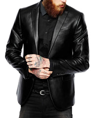 Men’s Genuine Leather Blazer MB 22