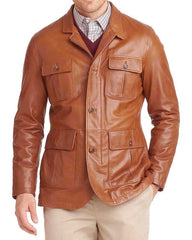 Men’s Genuine Leather Blazer MB 33
