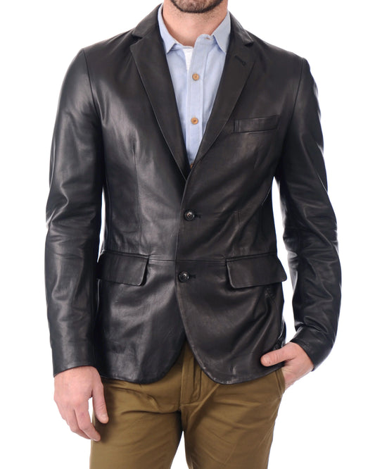 Men’s Genuine Leather Blazer MB 39