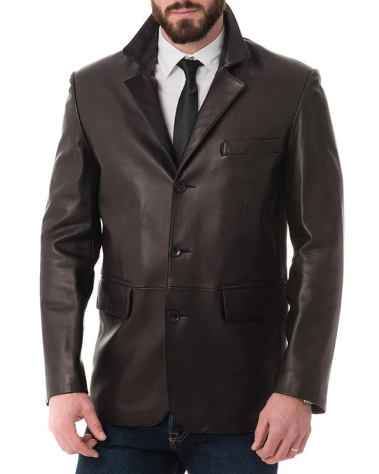 Men’s Genuine Leather Blazer MB 41