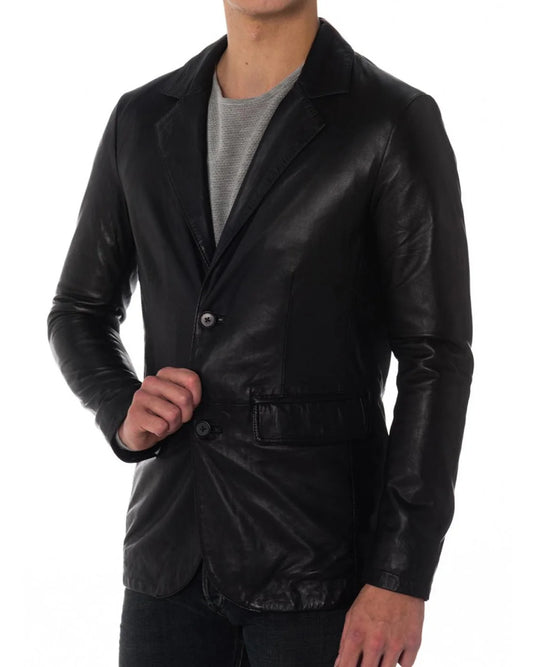 Men’s Genuine Leather Blazer MB 43