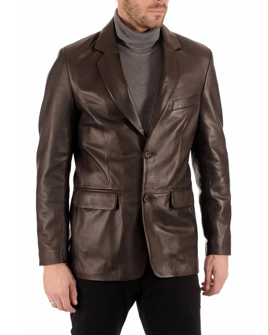 Men’s Genuine Leather Blazer MB 44
