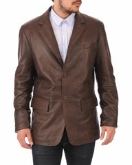 Men’s Genuine Leather Blazer MB 48