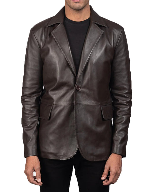Men’s Genuine Leather Blazer MB 49
