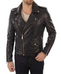 Men's Genuine Leather Jacket MJ 06
