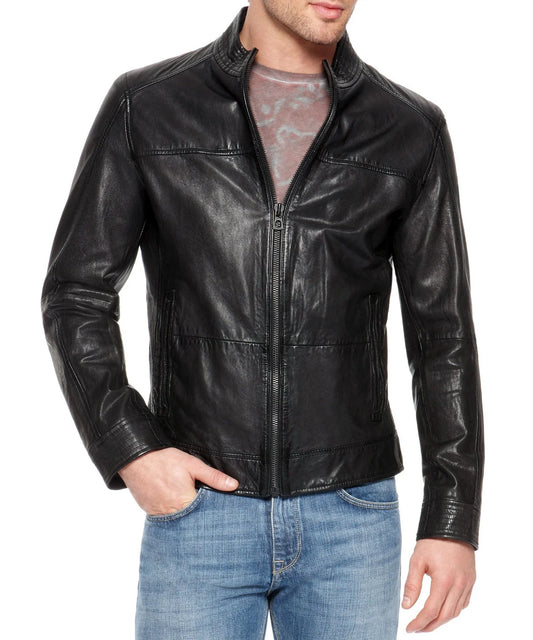 Men's Genuine Leather Jacket MJ 103