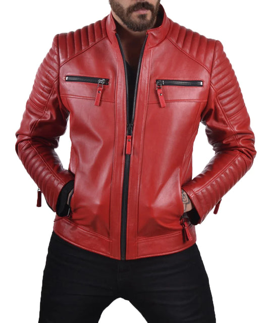 Men's Genuine Leather Jacket MJ 107