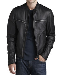 Men's Genuine Leather Jacket MJ 114