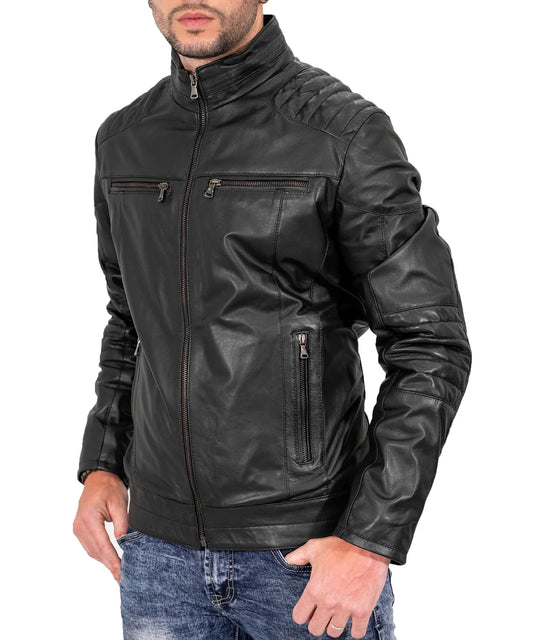 Men's Genuine Leather Jacket MJ 115