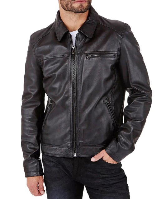 Men's Genuine Leather Jacket MJ 121