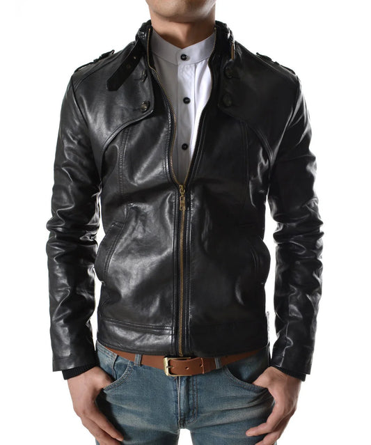 Men's Genuine Leather Jacket MJ 128