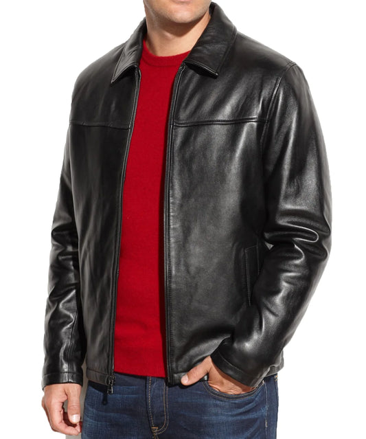 Men's Genuine Leather Jacket MJ 133