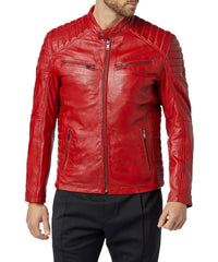 Men's Genuine Leather Jacket MJ 139