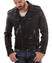 Men's Genuine Leather Jacket MJ 146