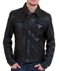 Men's Genuine Leather Jacket MJ 148