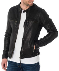 Men's Genuine Leather Jacket MJ 155