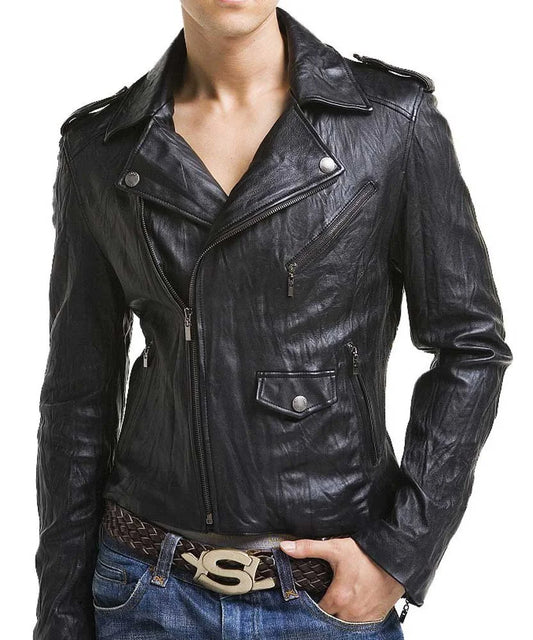 Men's Genuine Leather Jacket MJ 159
