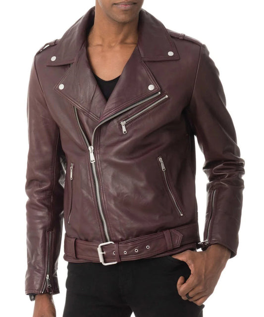 Men's Genuine Leather Jacket MJ 166