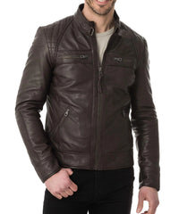 Men's Genuine Leather Jacket MJ 167