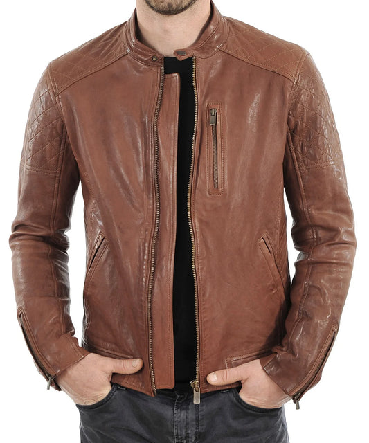 Men's Genuine Leather Jacket MJ 16