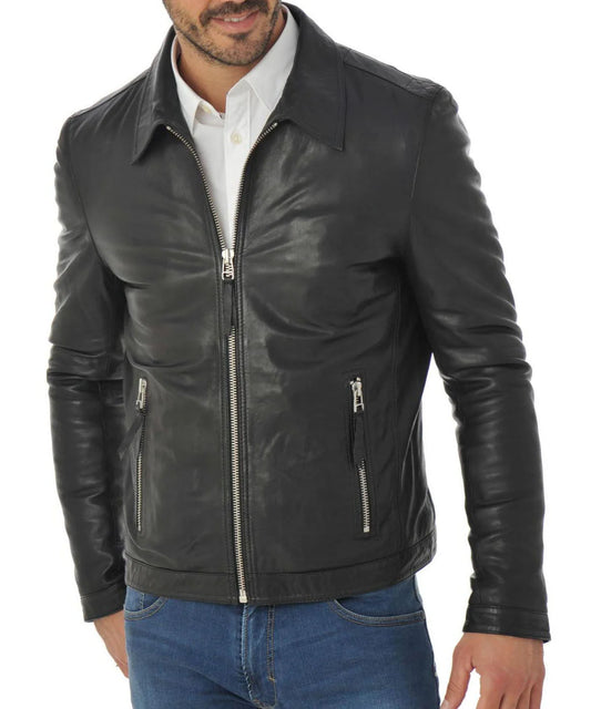 Men's Genuine Leather Jacket MJ 170