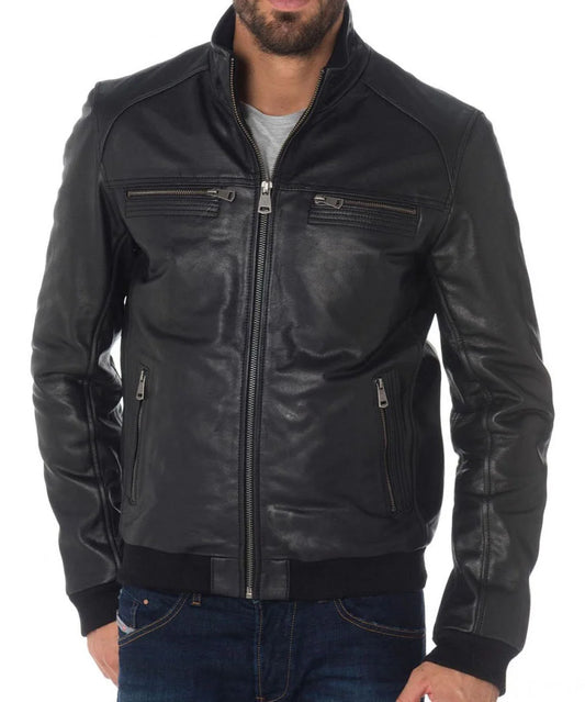 Men's Genuine Leather Jacket MJ 181