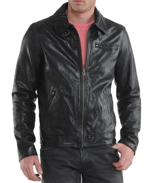 Men's Genuine Leather Jacket MJ 198