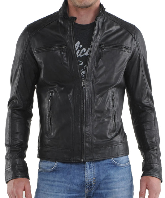 Men's Genuine Leather Jacket MJ 20