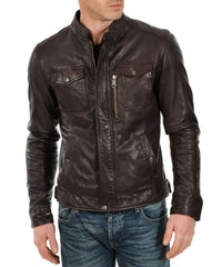 Men's Genuine Leather Jacket MJ 27