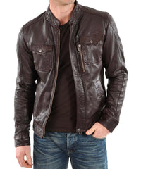Men's Genuine Leather Jacket MJ 27