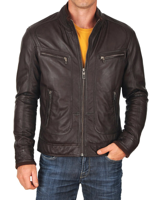 Men's Genuine Leather Jacket MJ 29