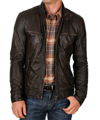 Men's Genuine Leather Jacket MJ 34