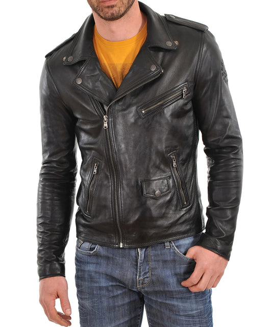 Men's Genuine Leather Jacket MJ 35