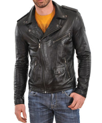 Men's Genuine Leather Jacket MJ 35