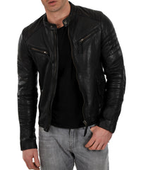 Men's Genuine Leather Jacket MJ 37
