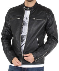 Men's Genuine Leather Jacket MJ 41