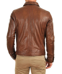 Men's Genuine Leather Jacket MJ 45