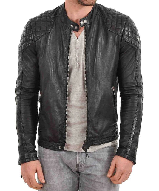 Men's Genuine Leather Jacket MJ 50