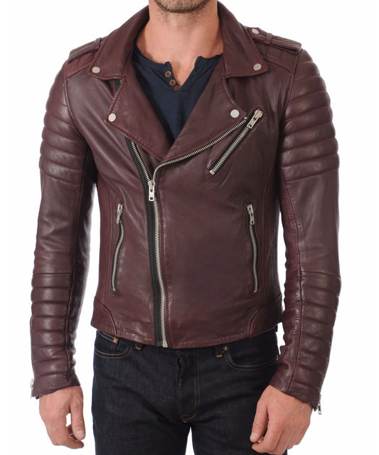 Men's Genuine Leather Jacket MJ 51