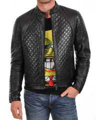 Men's Genuine Leather Jacket MJ 53
