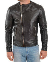 Men's Genuine Leather Jacket MJ 61